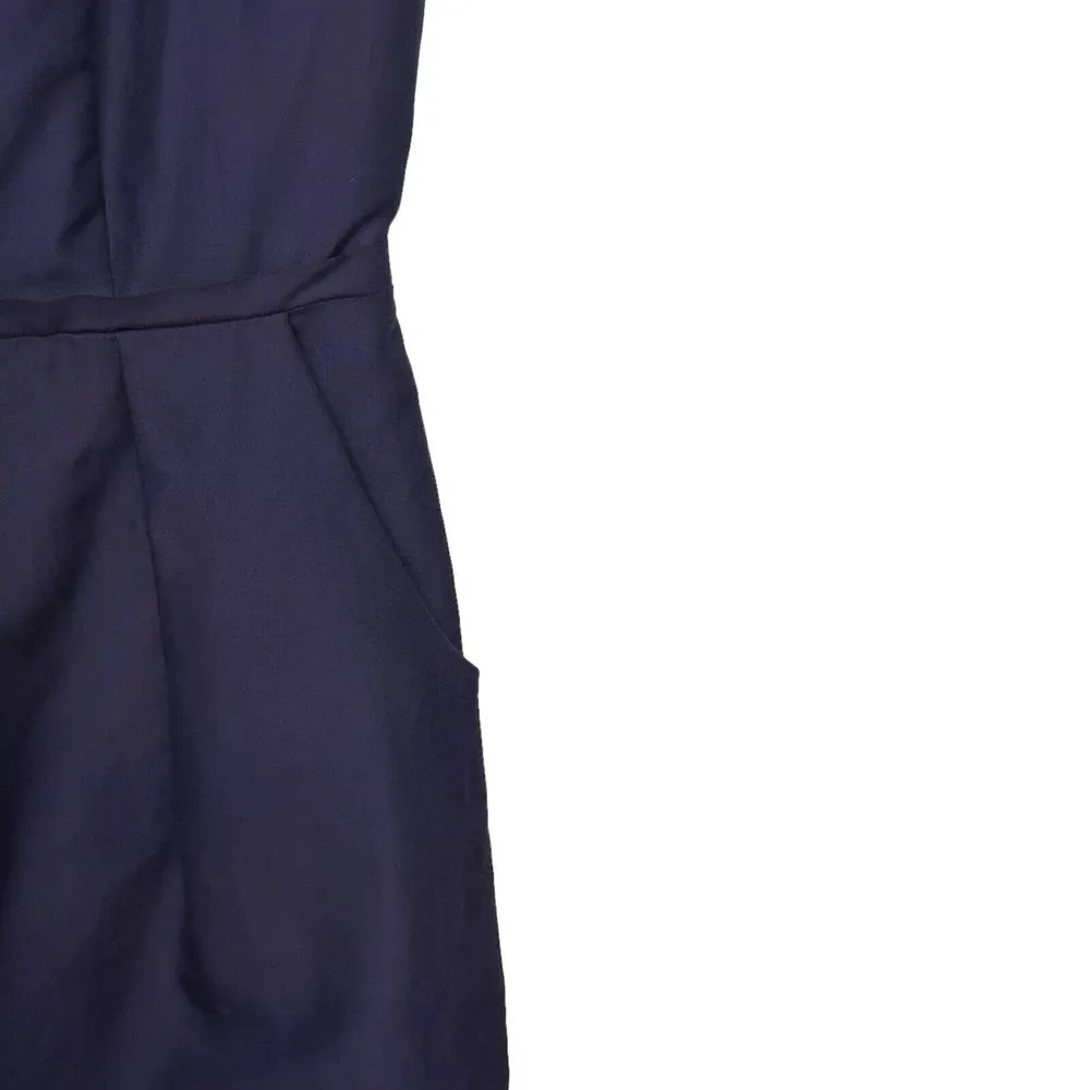 J CREW NWT Purple Silk Blend Fitted‎ Cap Sleeve Dress Size 2 Pockets
